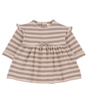 longsleeve nude striped knit dress - 'thea' by +1 in the family - +1 in the family - Dress