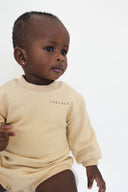 longsleeve rounded collar bodysuit - day biege - The Lala - 