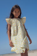 Marie Puce "Gabrielle" Smocked Floral Dress in Inky Fields - Liberty London Cotton - Marie Puce - Dress