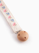 MarMar Copenhagen "Alo" Embroidered Flowers Pacifier Clip - MarMar Copenhagen - Pacifier Clip