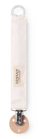 MarMar Copenhagen "Alo" Embroidered Trains Pacifier Clip - MarMar Copenhagen - Pacifier Clip