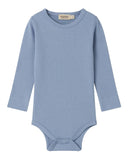 MarMar Copenhagen Long Sleeve Bodysuit in Blue Iris - MarMar Copenhagen - Bodysuit