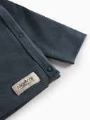 MarMar Copenhagen Long Sleeve "Tut" Wrap Top in Navy Blue - MarMar Copenhagen - Wrap Top