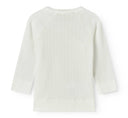 MarMar Copenhagen Long Sleeve "Tut" Wrap Top in White Pointelle - MarMar Copenhagen - Wrap Top