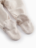 MarMar Copenhagen Pixa Footed Leggings in Light Beige, part of the Belita and Pixa set - MarMar Copenhagen - Legging
