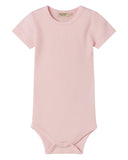 MarMar Copenhagen Short Sleeve Onesie in Rose - MarMar Copenhagen - Bodysuit