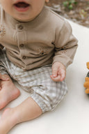 Minymo "Lions" Cardigan in Tan - MinyMo - Cardigan