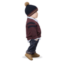 navy checked fleece pants 'robin' by +1 in the family - +1 in the family - Bottoms