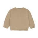 oxford tan knit cardigan - embroidered lions - MinyMo - MinyMo - 