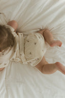 Peekaboo "Alo" Short Sleeve Top + Bloomer in Ivory Palm Tree - Peekaboo - Matching Set