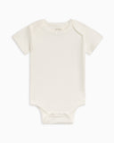 pointelle short sleeve bodysuit - josie coconut - Colored Organics - One - piece
