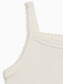 pointelle tank bodysuit - coconut "eva' - Colored Organics - One - piece
