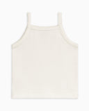 pointelle tank top - coconut "iris" - Colored Organics - Top