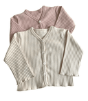 Rib Cardigan - Cream - Reve Kid - 