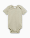 short sleeve bodysuit - sage "classic" - Colored Organics - 