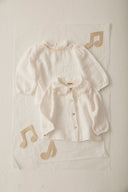 soft textured collared blouse - white 'praga' - cozmo - My Little Cozmo - 