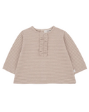 striped nude longsleeve girly t-shirt - 'ulla' by +1 in the family - +1 in the family - Top