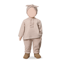 striped nude longsleeve girly t-shirt - 'ulla' by +1 in the family - +1 in the family - Top